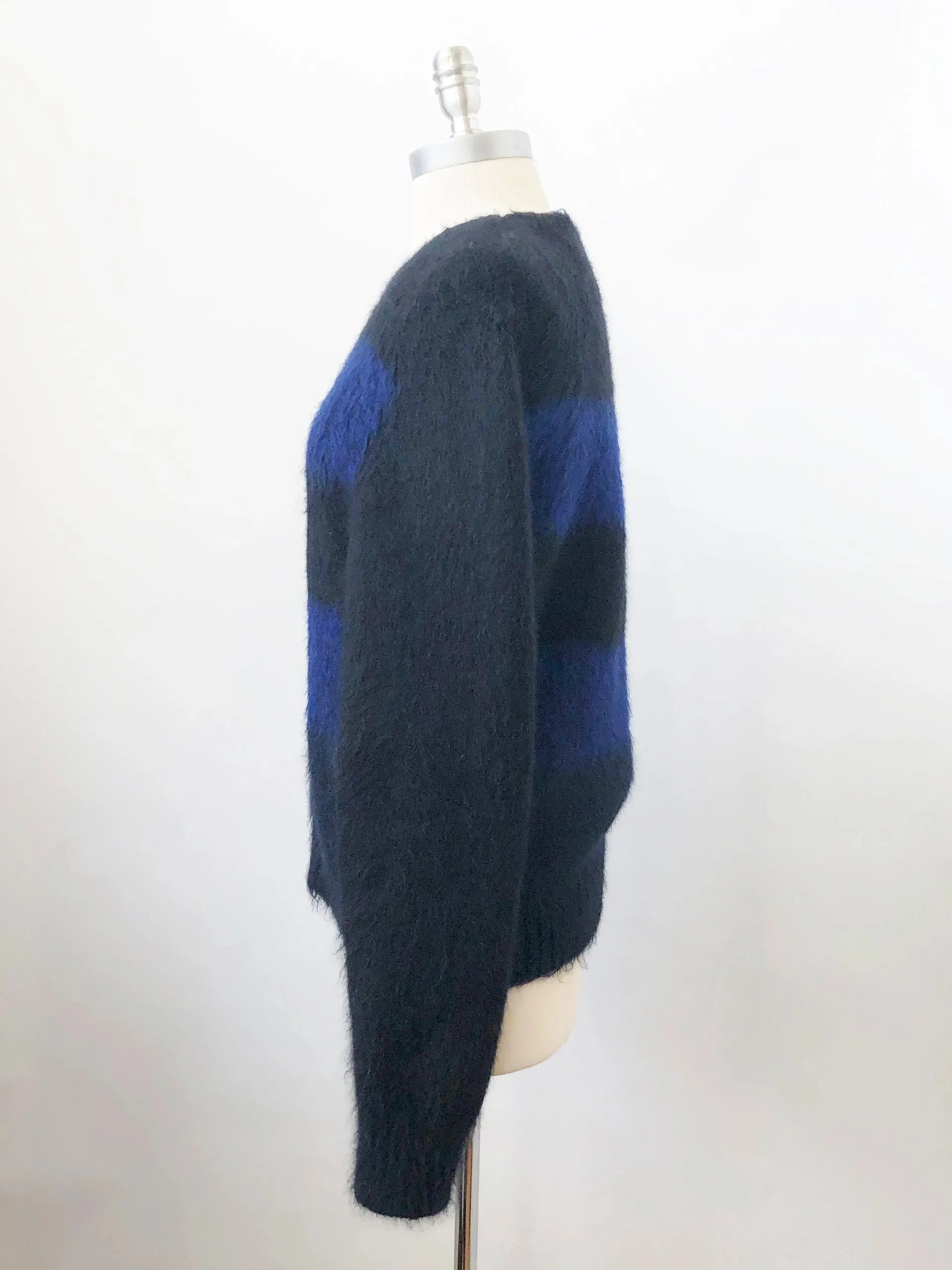 Celine Angora Striped Sweater Size S