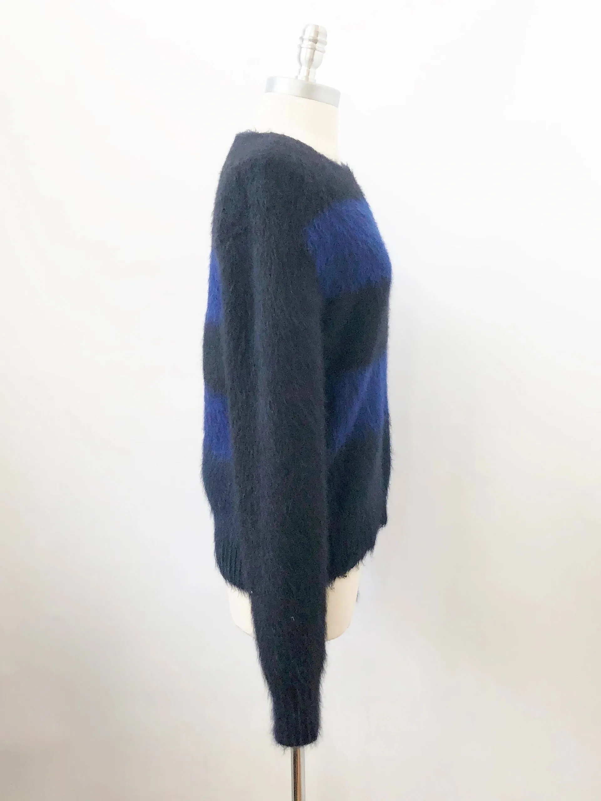 Celine Angora Striped Sweater Size S