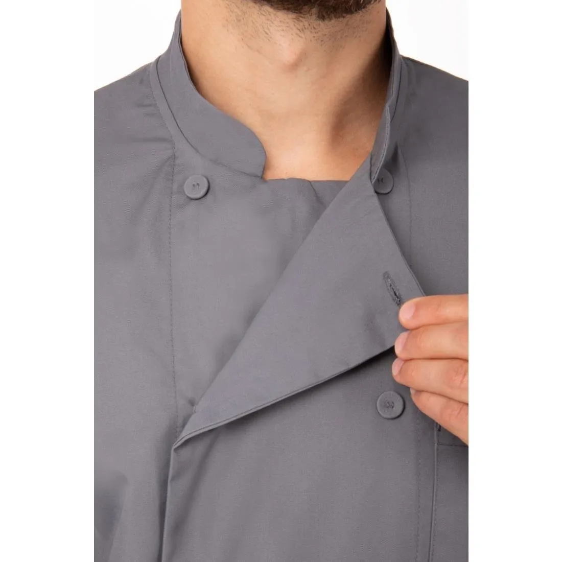 Chef Works Unisex Chef Jacket Grey M