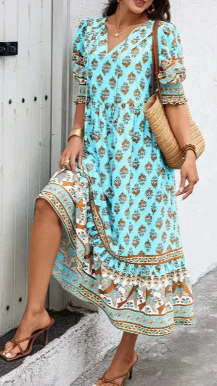 Chelsea™ | Bohemian Midi Dress