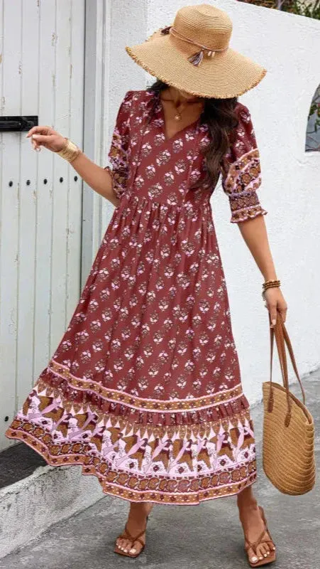 Chelsea™ | Bohemian Midi Dress