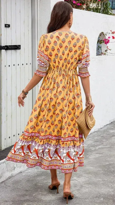 Chelsea™ | Bohemian Midi Dress