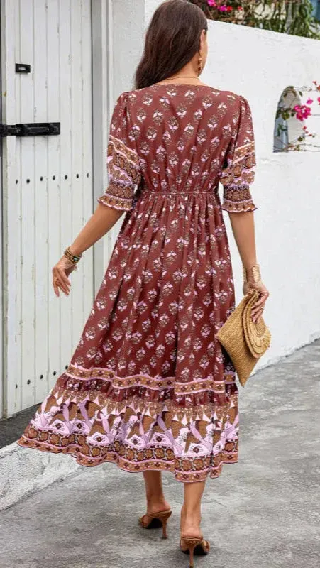 Chelsea™ | Bohemian Midi Dress