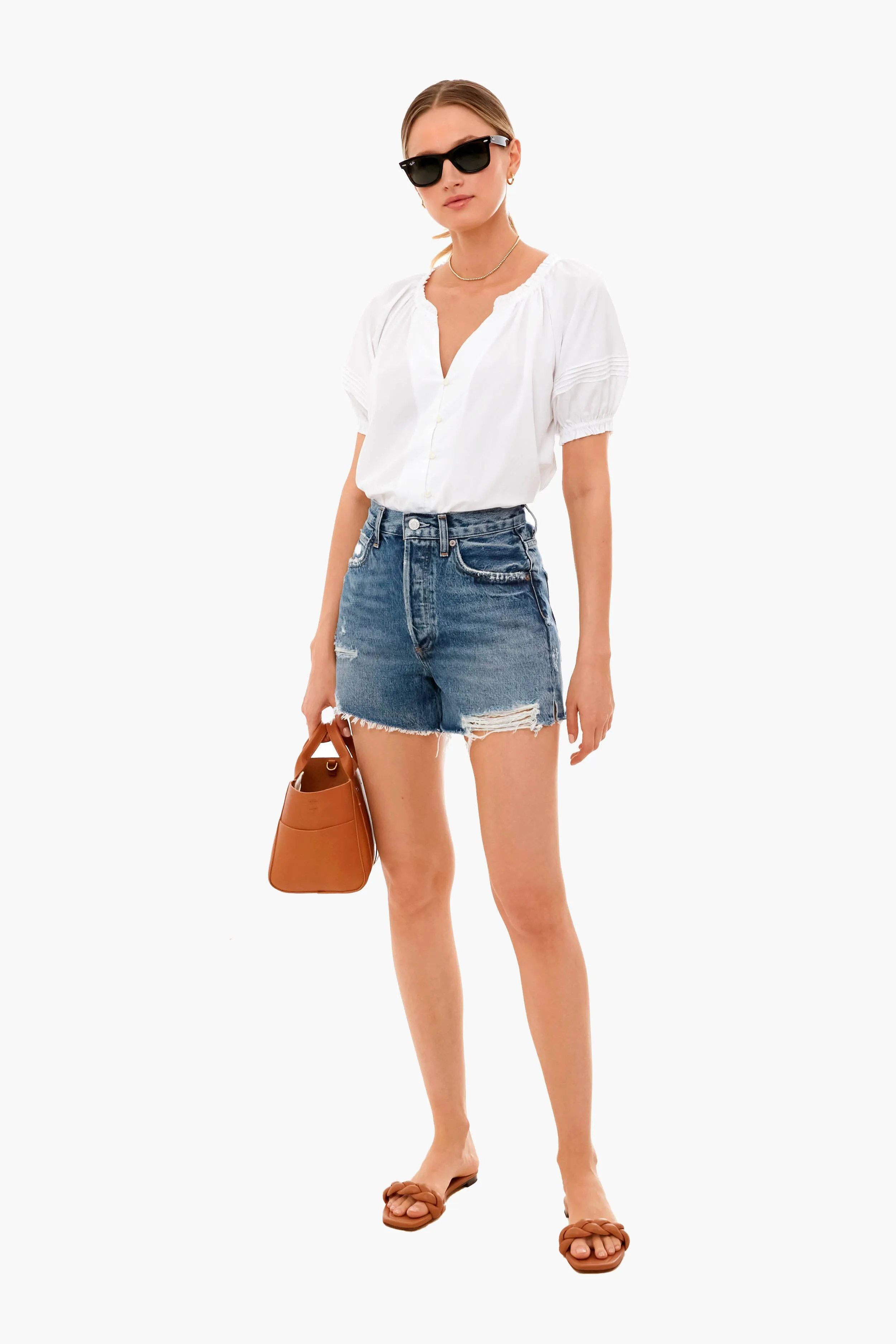 Classic White June Blouse