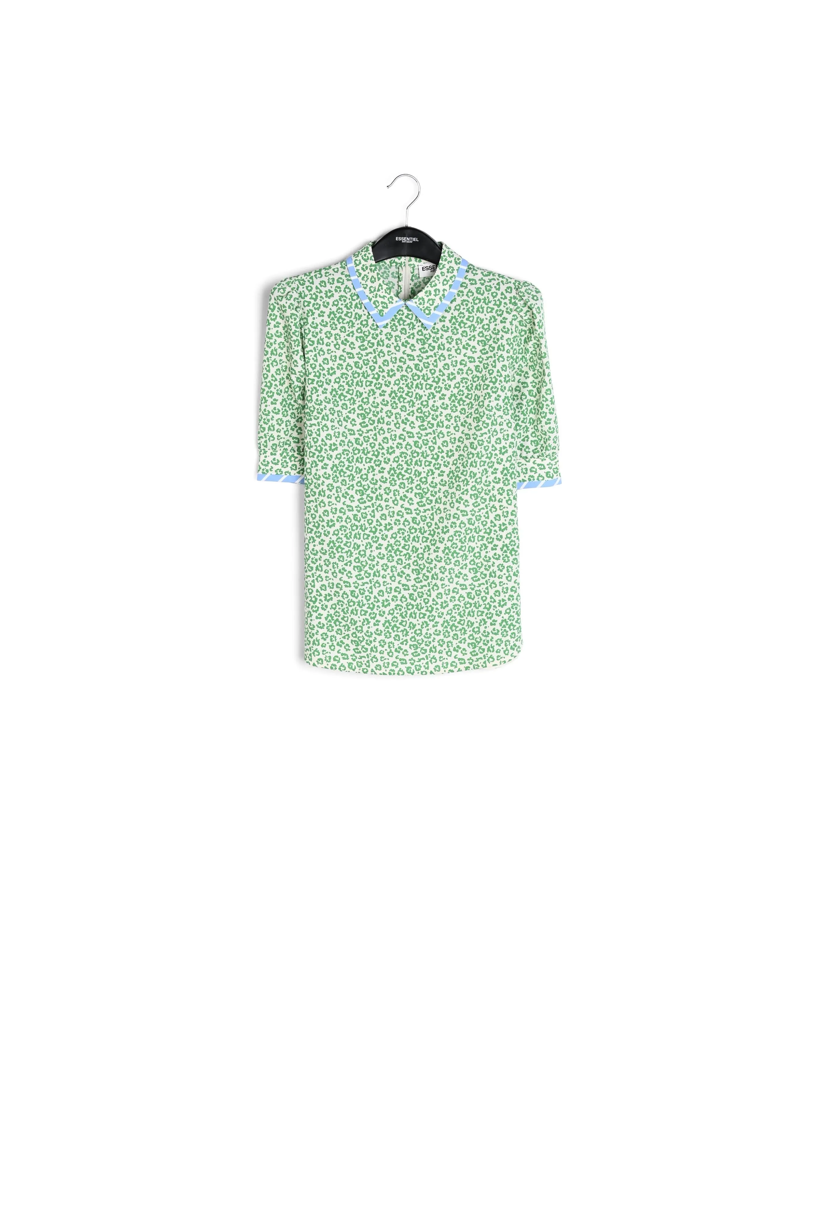 Contrast collar top
