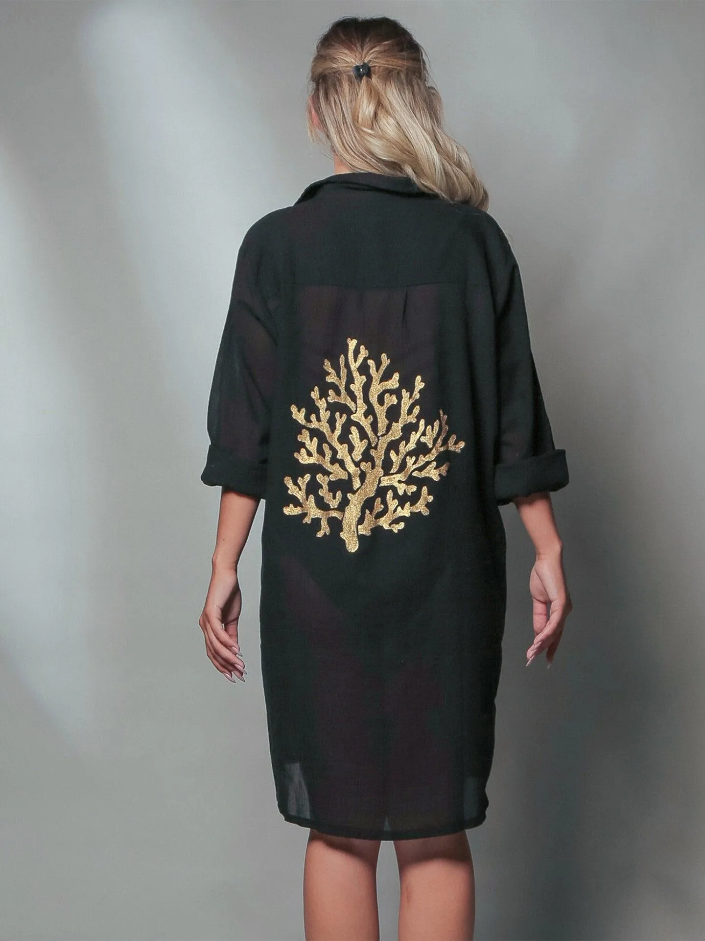 Coral Reef Shirt Dress