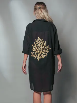Coral Reef Shirt Dress