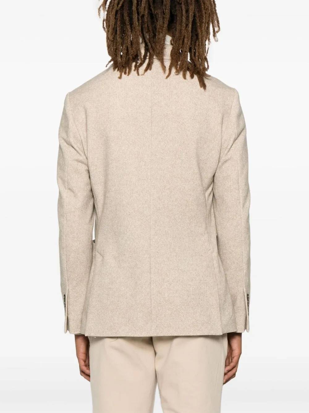 Cotton double-breasted jacket