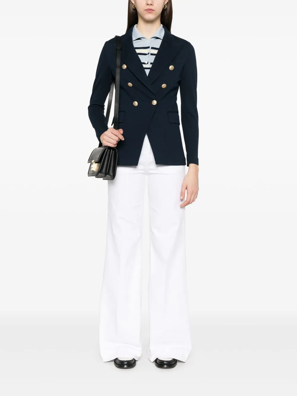 Cotton double-breasted jacket