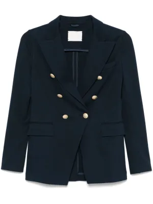 Cotton double-breasted jacket