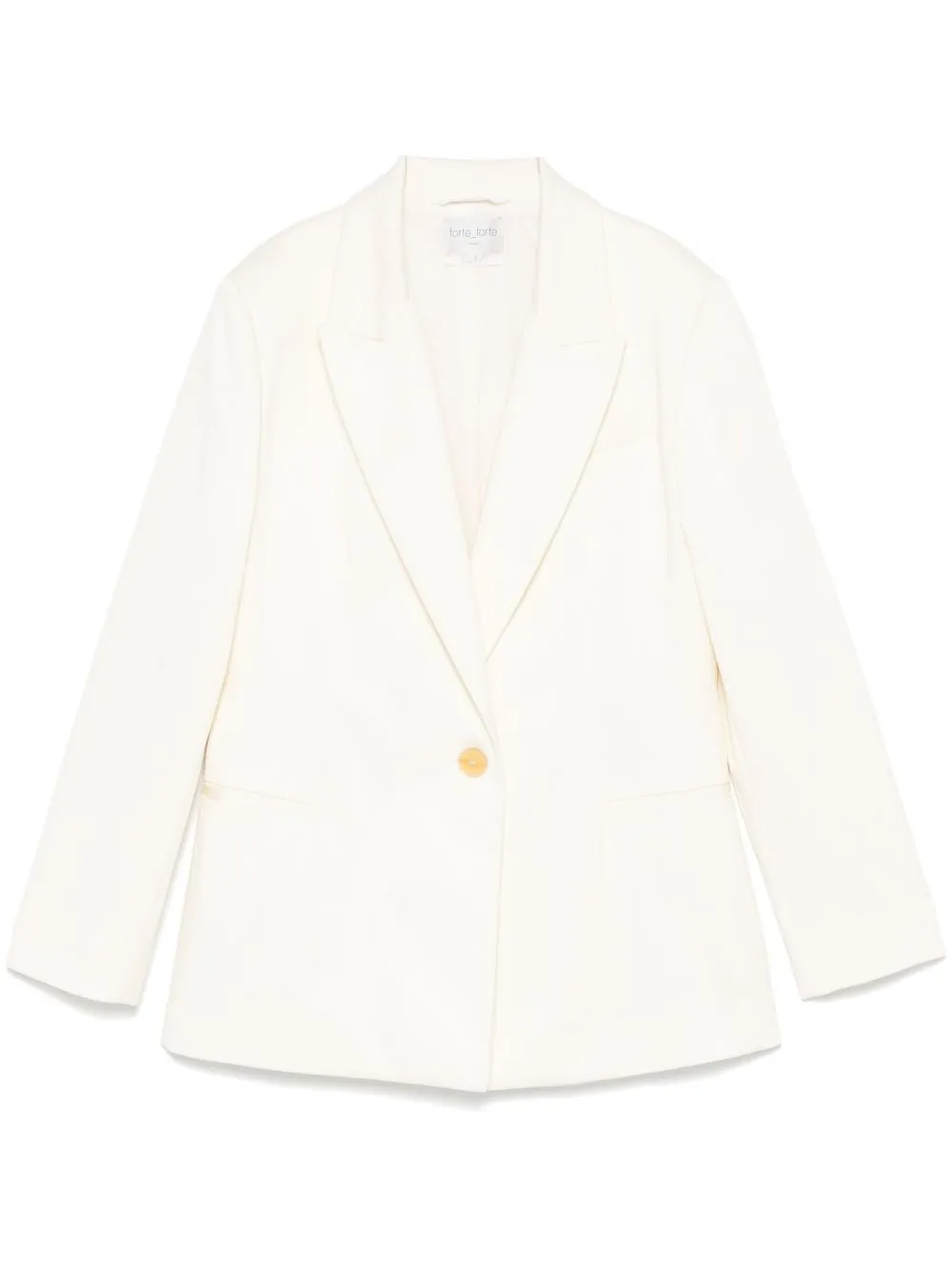 Cotton single-breasted blazer jacket