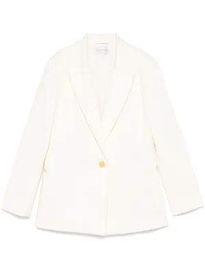Cotton single-breasted blazer jacket