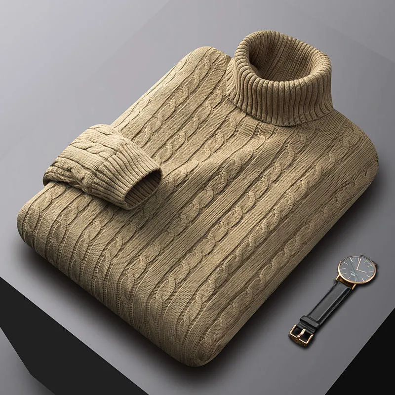 Courchevel Cable-Knit Turtleneck Sweater