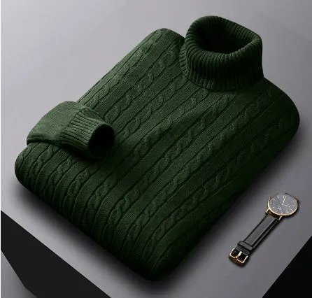 Courchevel Cable-Knit Turtleneck Sweater