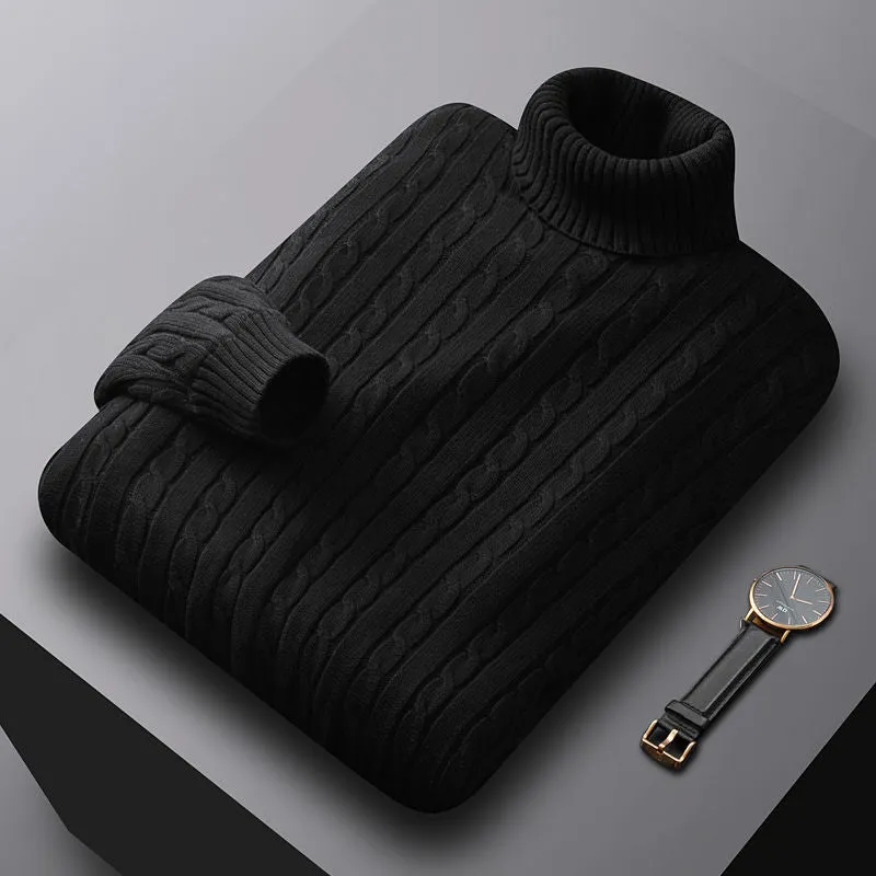Courchevel Cable-Knit Turtleneck Sweater
