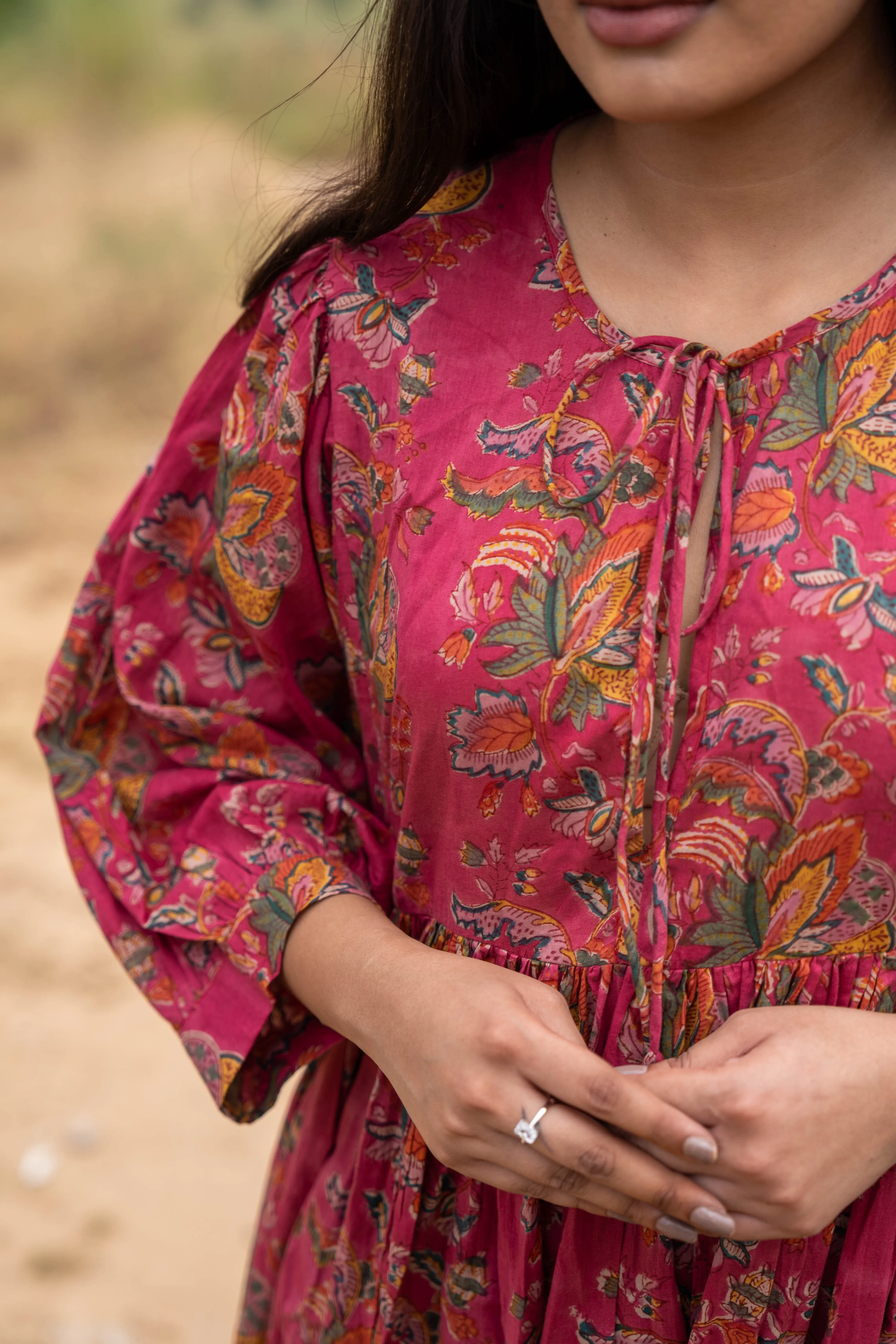 Crimson Bloom Dress