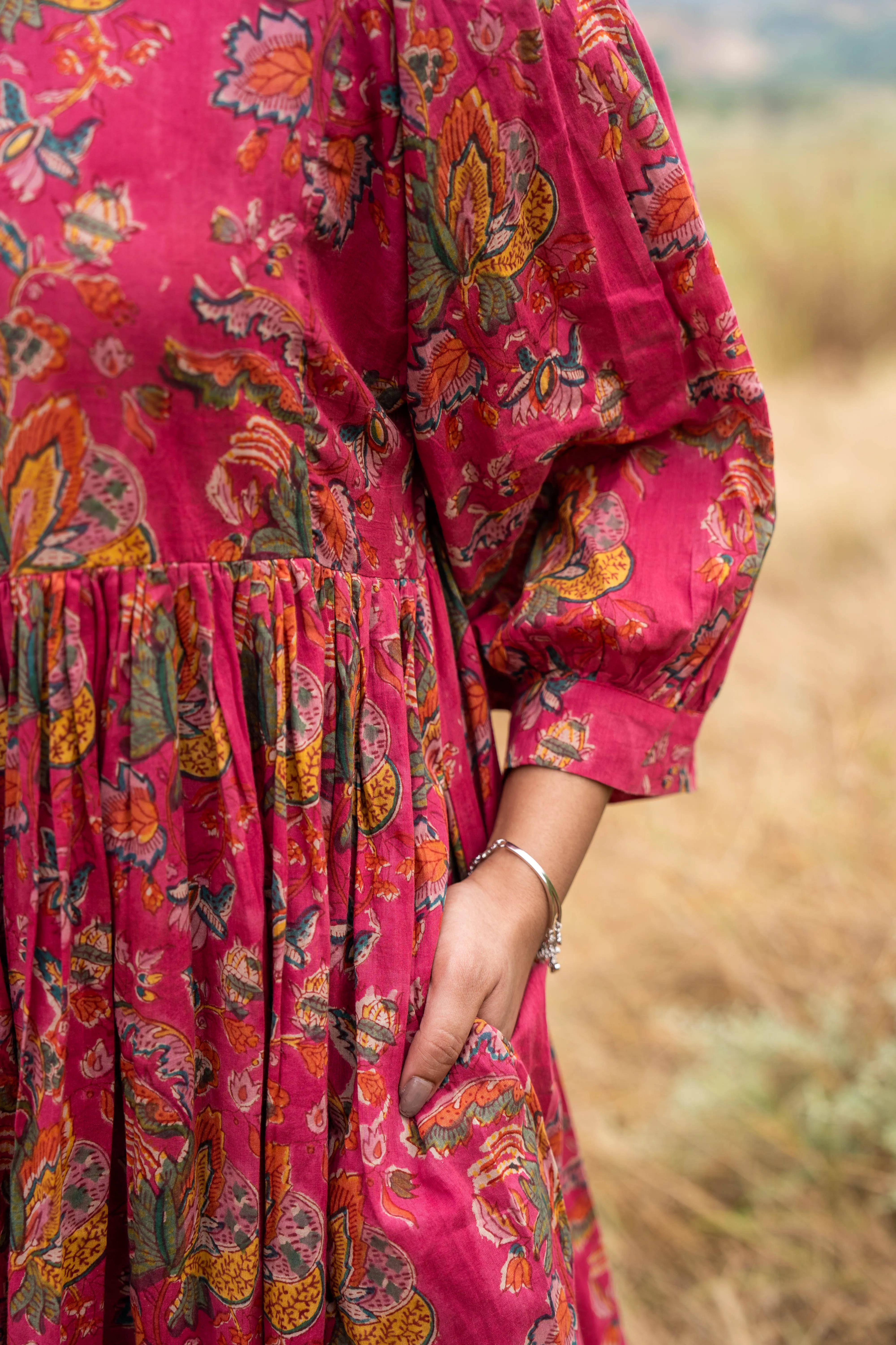 Crimson Bloom Dress