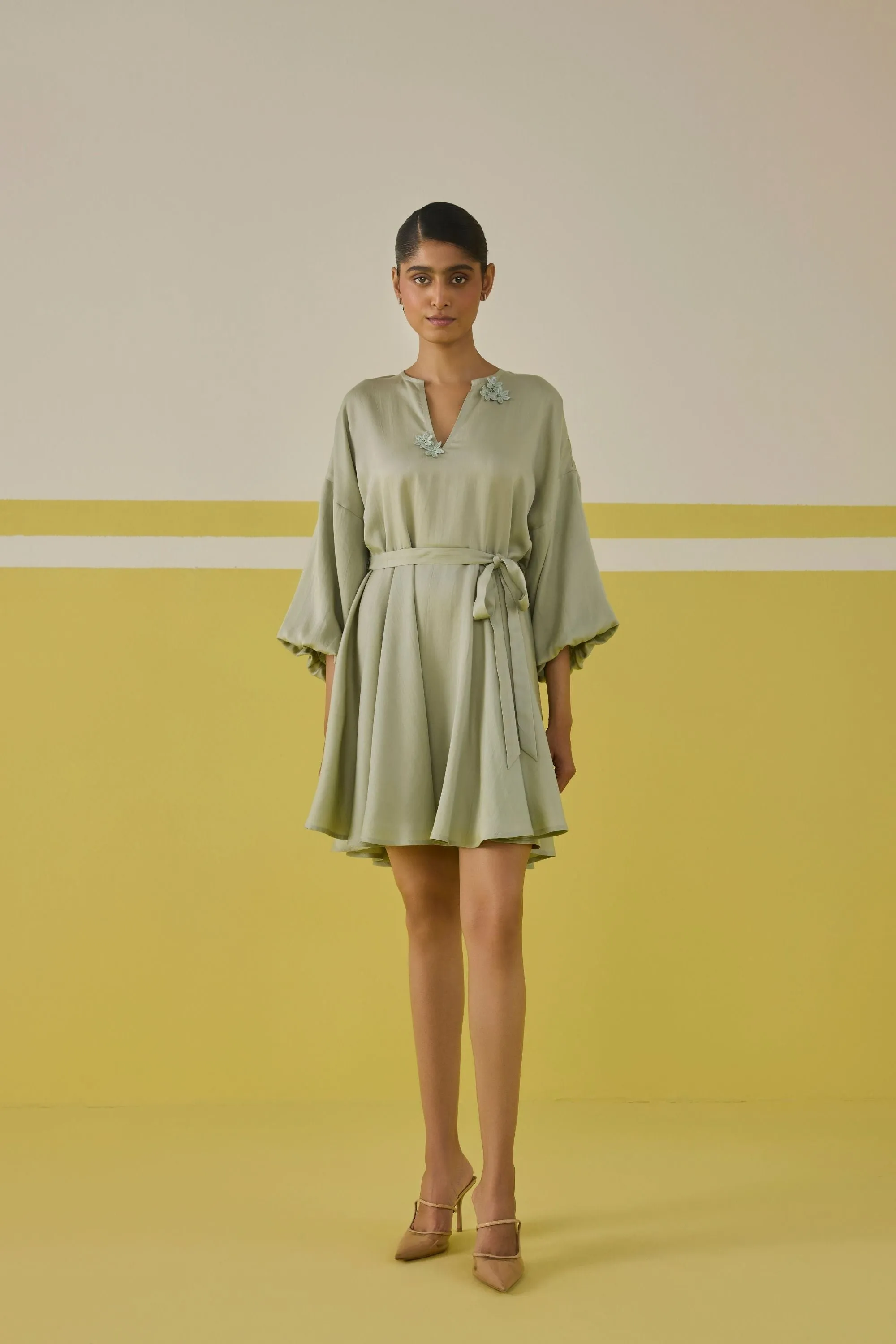 Daisy Mint Tencel Dress