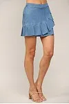 Denim Wrap Skirt