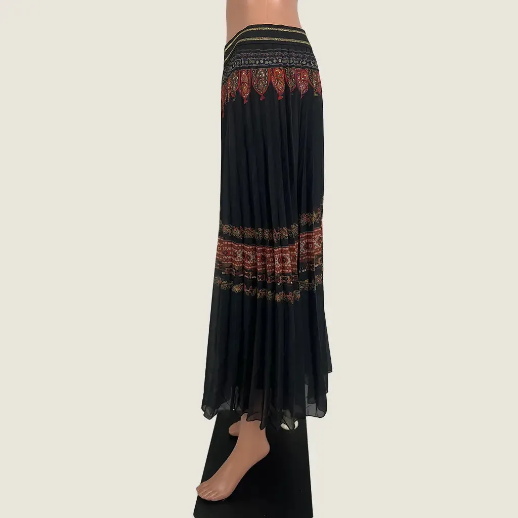 Desigual Pleated Midi Skirt