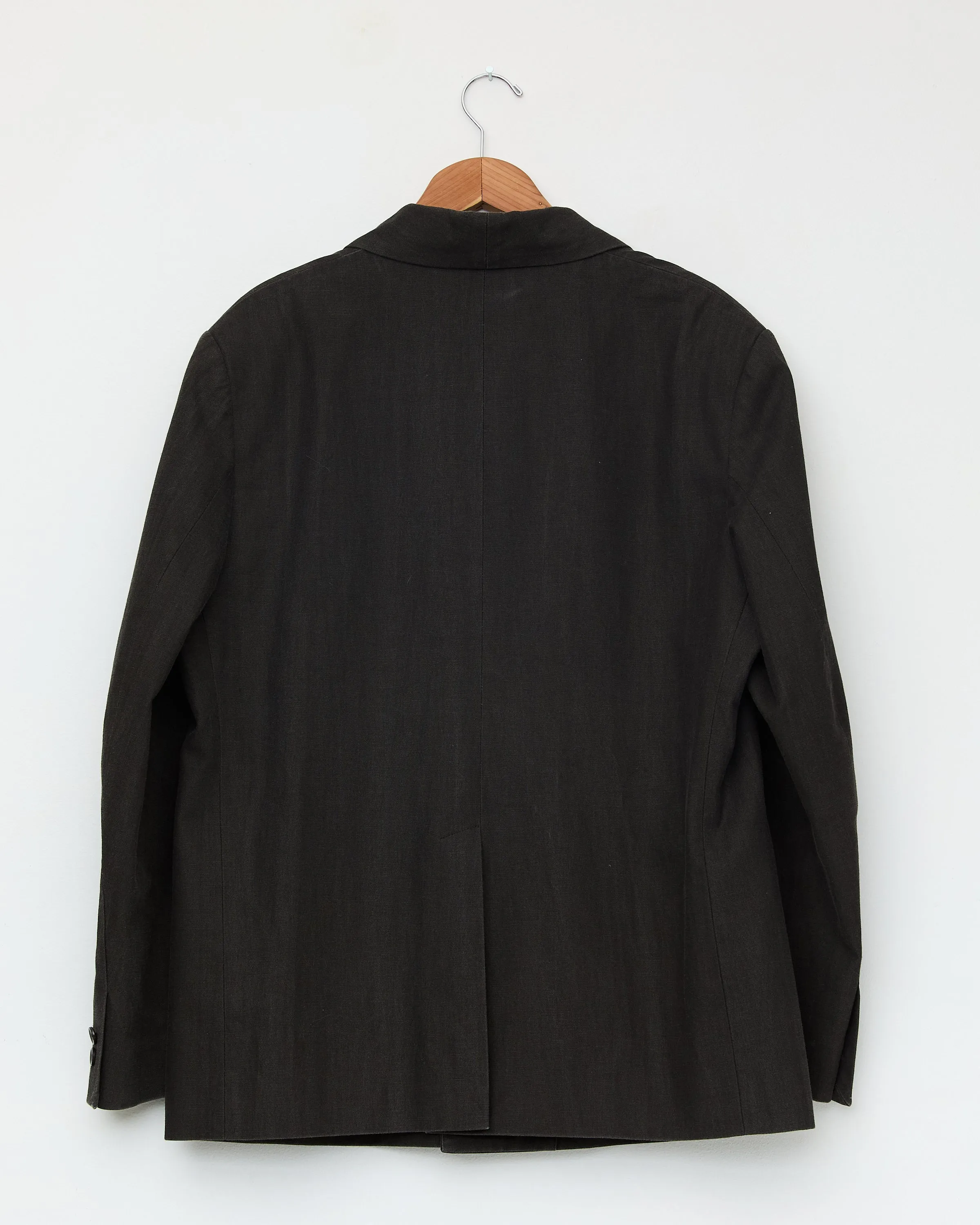 Double Breasted Blazer, Sumi Dye Brown