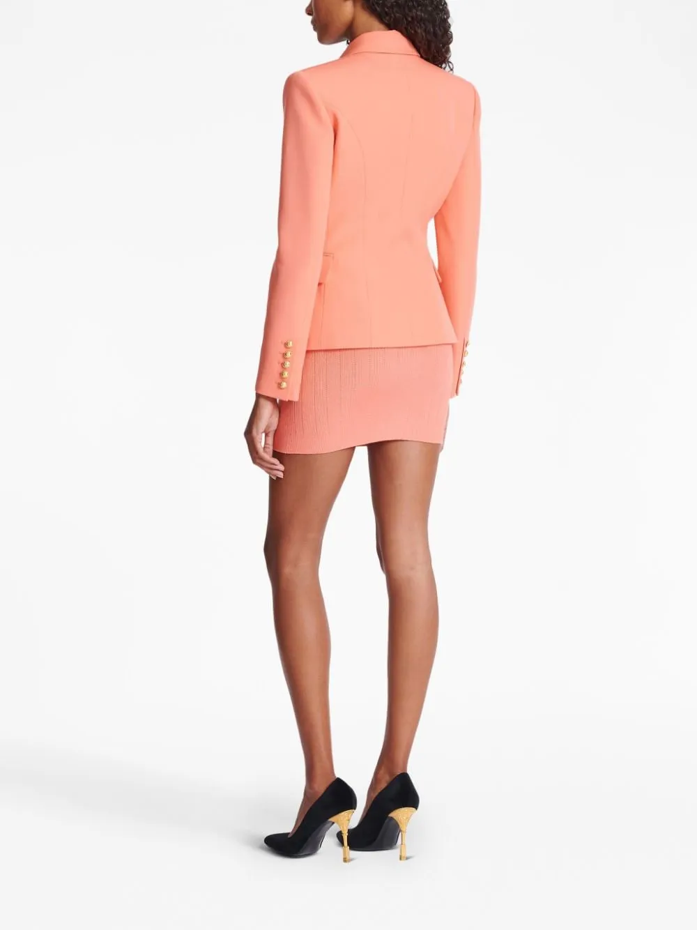 Double-breasted wool blazer