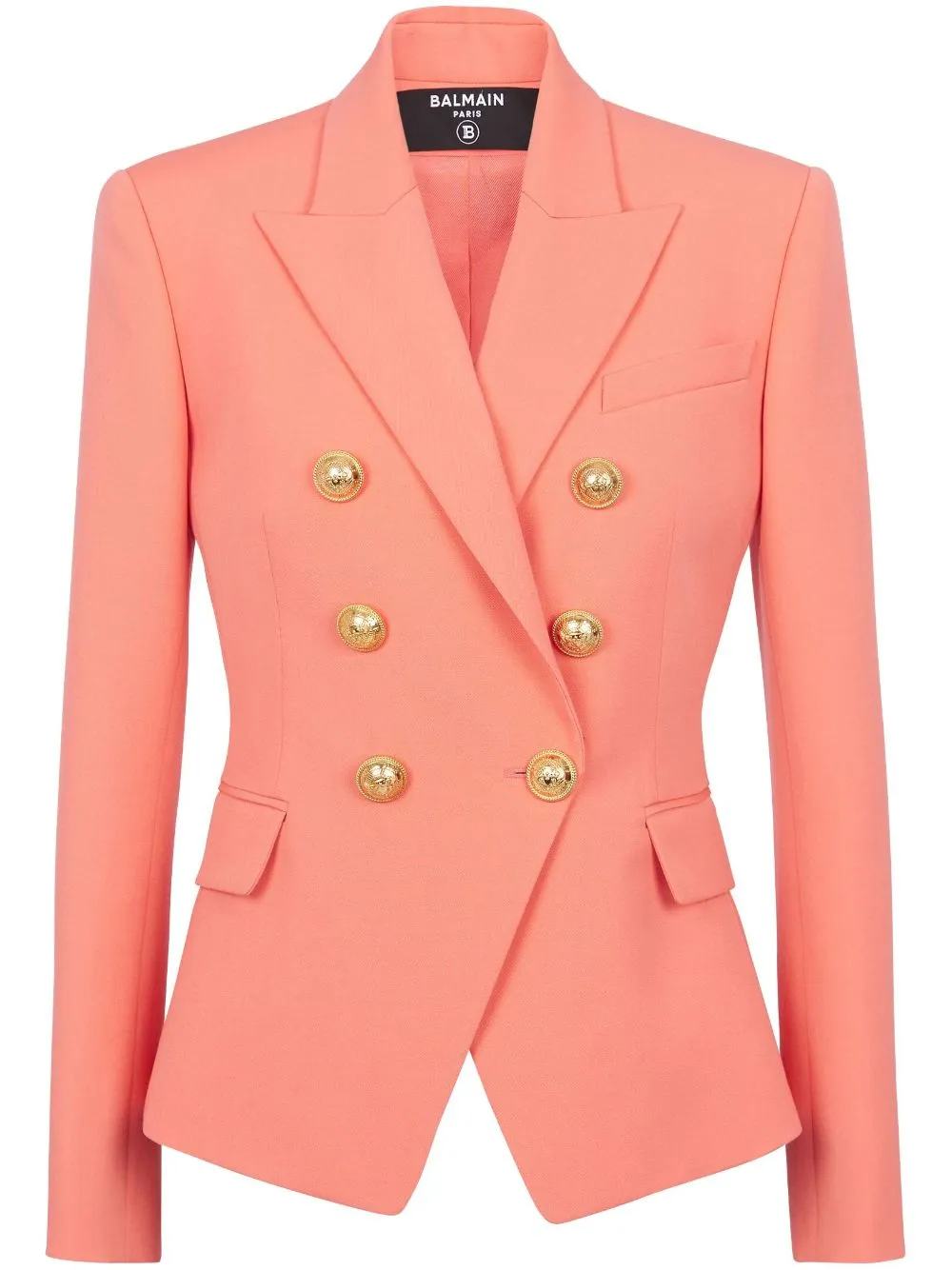 Double-breasted wool blazer
