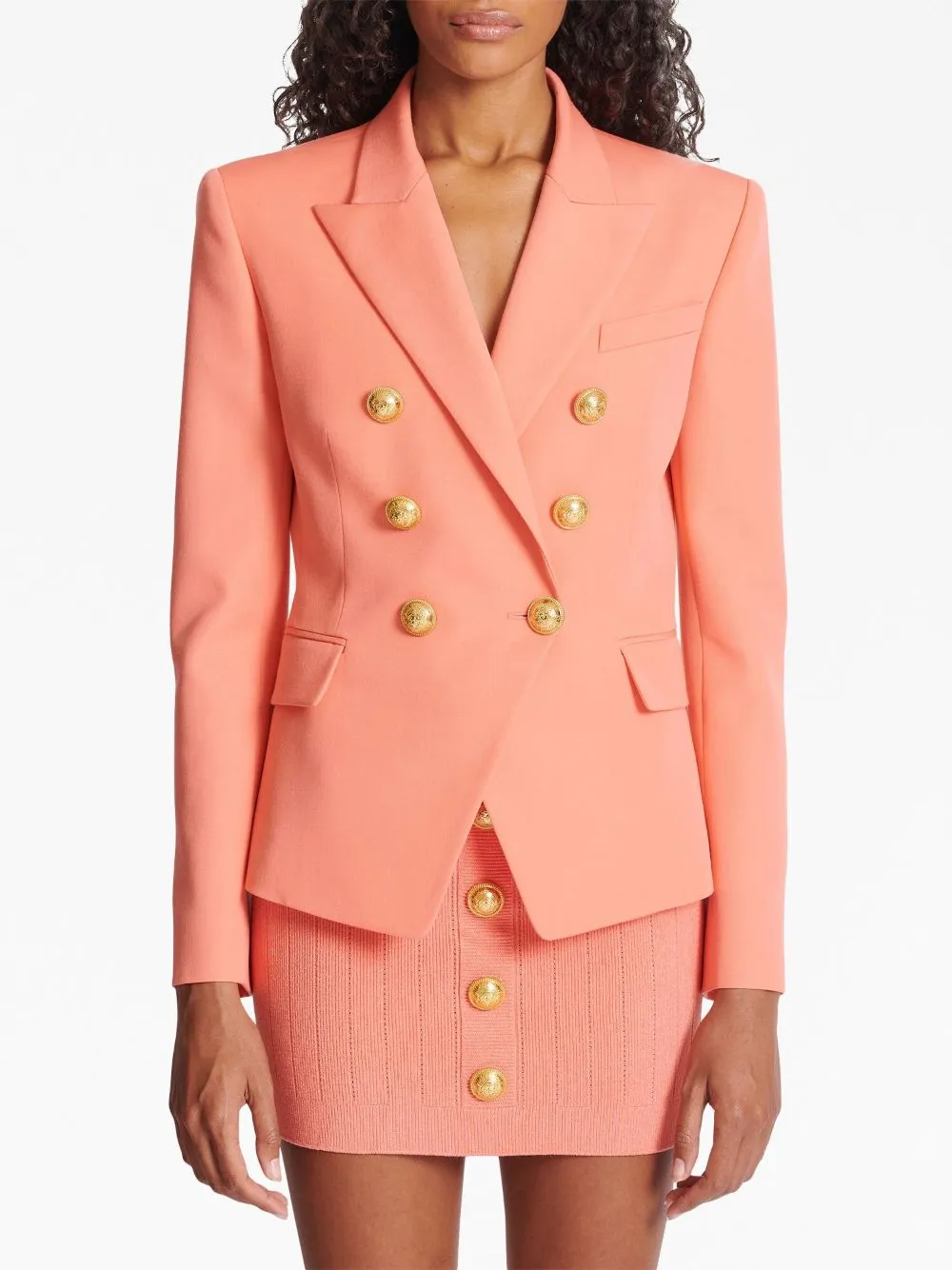 Double-breasted wool blazer