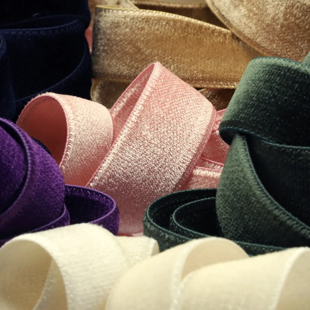 Double-Face Velveteen Ribbon #73 Dark Sepia
