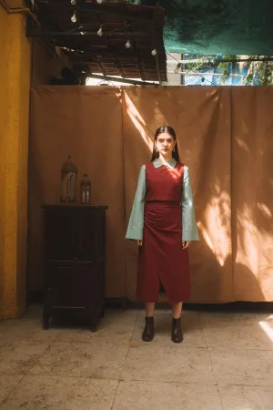 Draped Wrap-Around Skirt