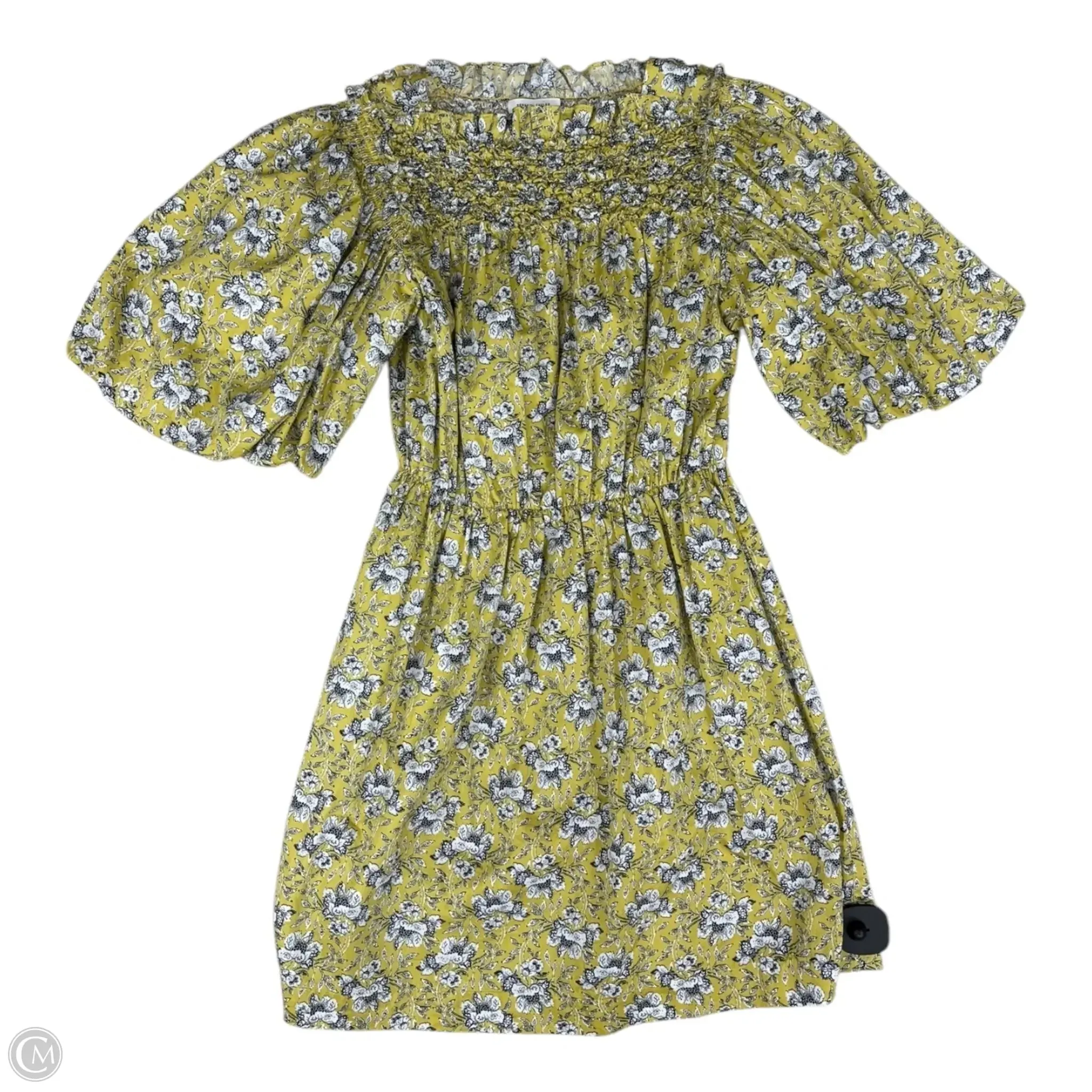 Dress Casual Short By Rebecca Taylor In Gold, Size: Xs