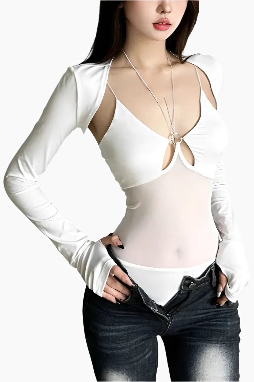 Eclipse Shrug Bodysuit