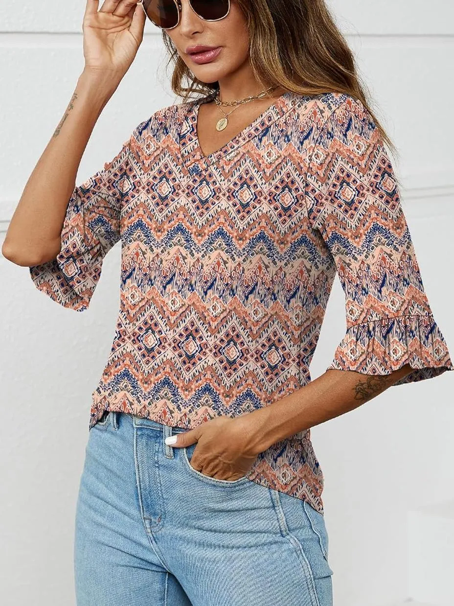 Elspeth | Casual Ruffle Blouses