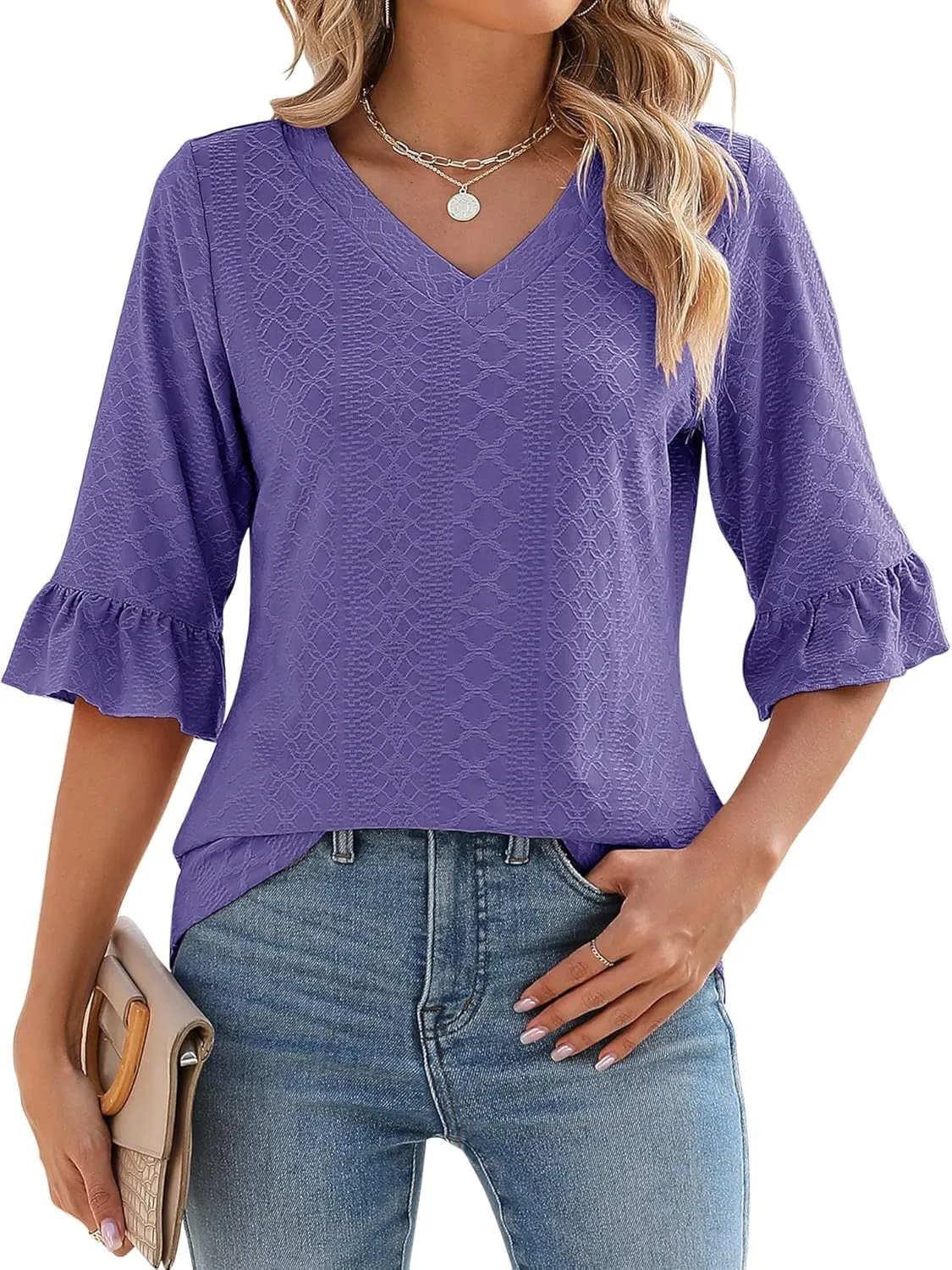 Elspeth | Casual Ruffle Blouses