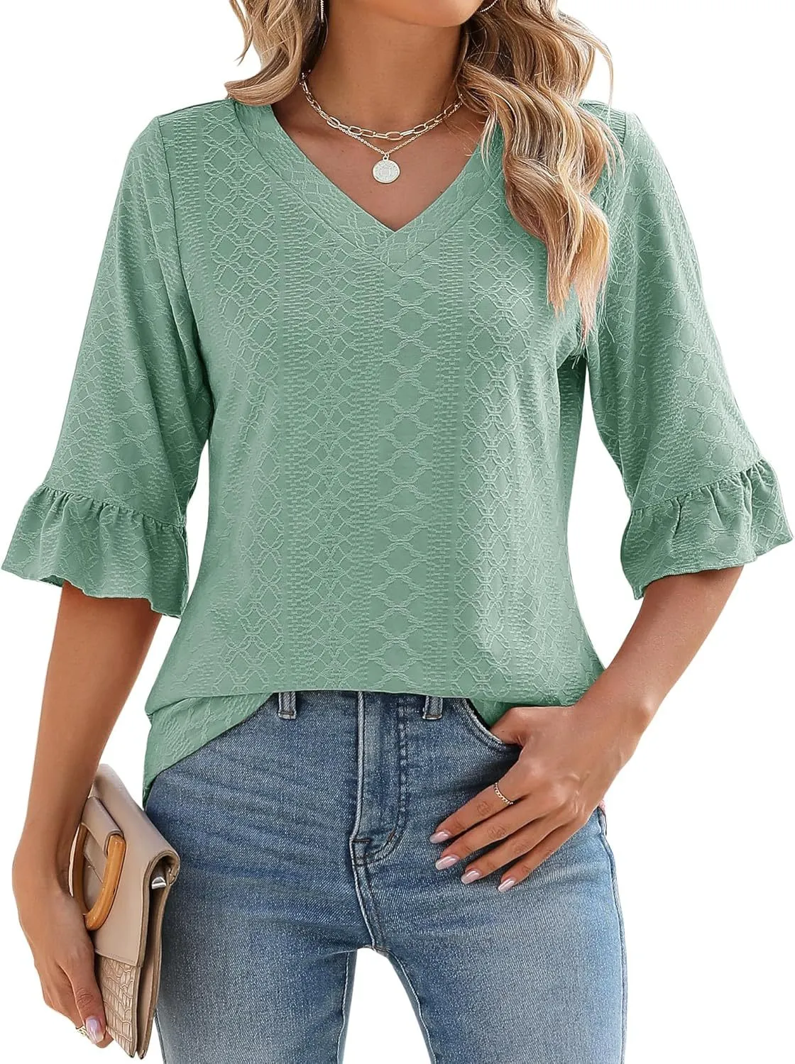 Elspeth | Casual Ruffle Blouses