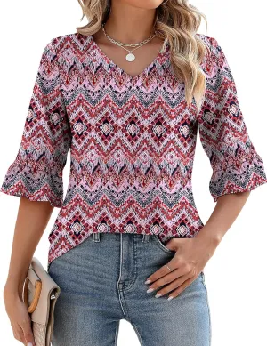 Elspeth | Casual Ruffle Blouses