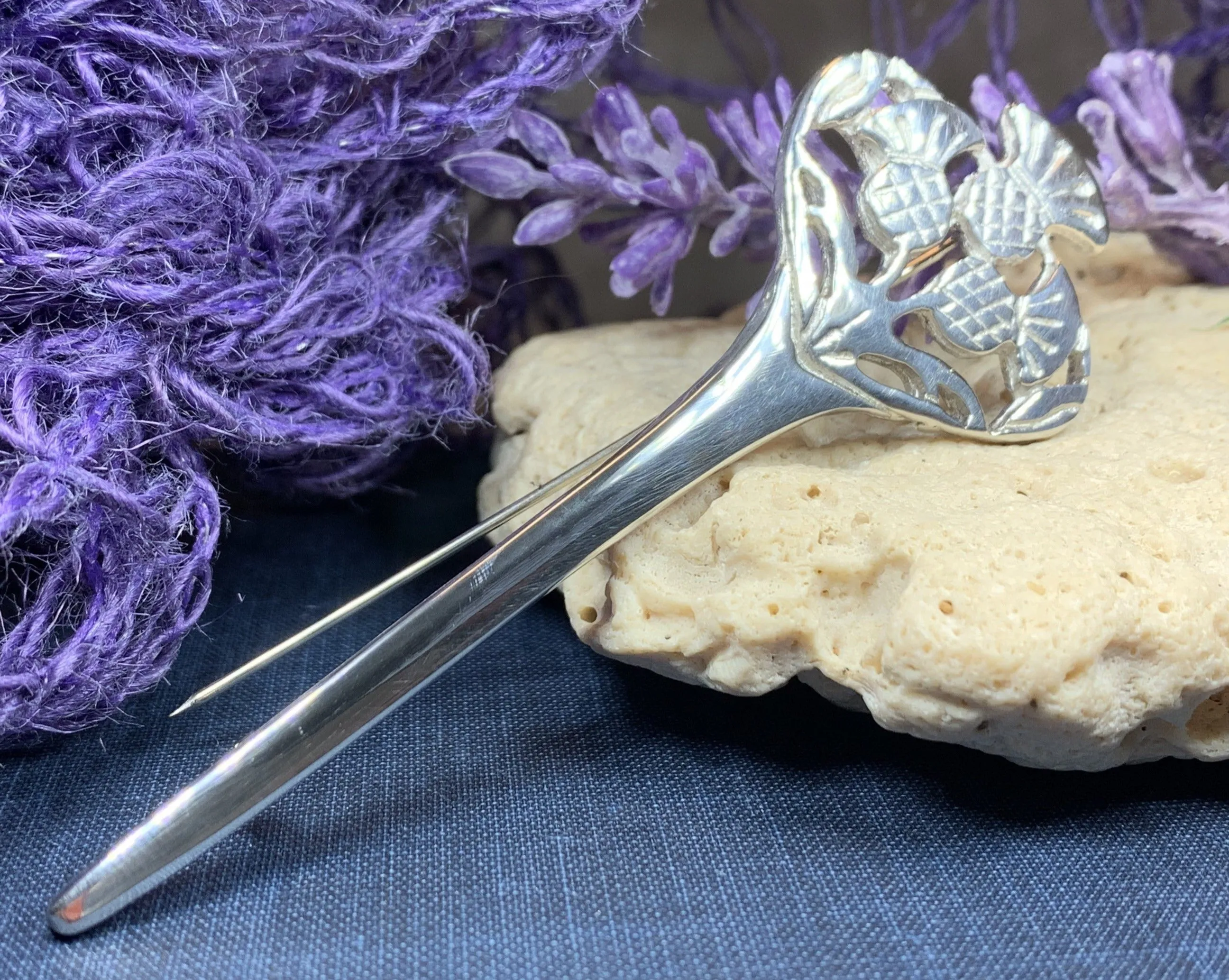 Euan Thistle Sprig Kilt Pin
