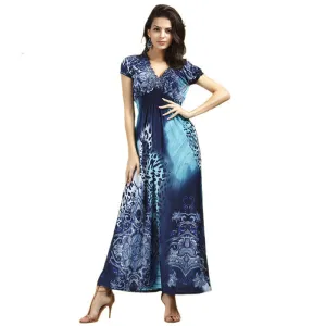 Fashion Beach Dress Leopard Dress Bohemian Mopping Large Size Ice Silk Dresses
