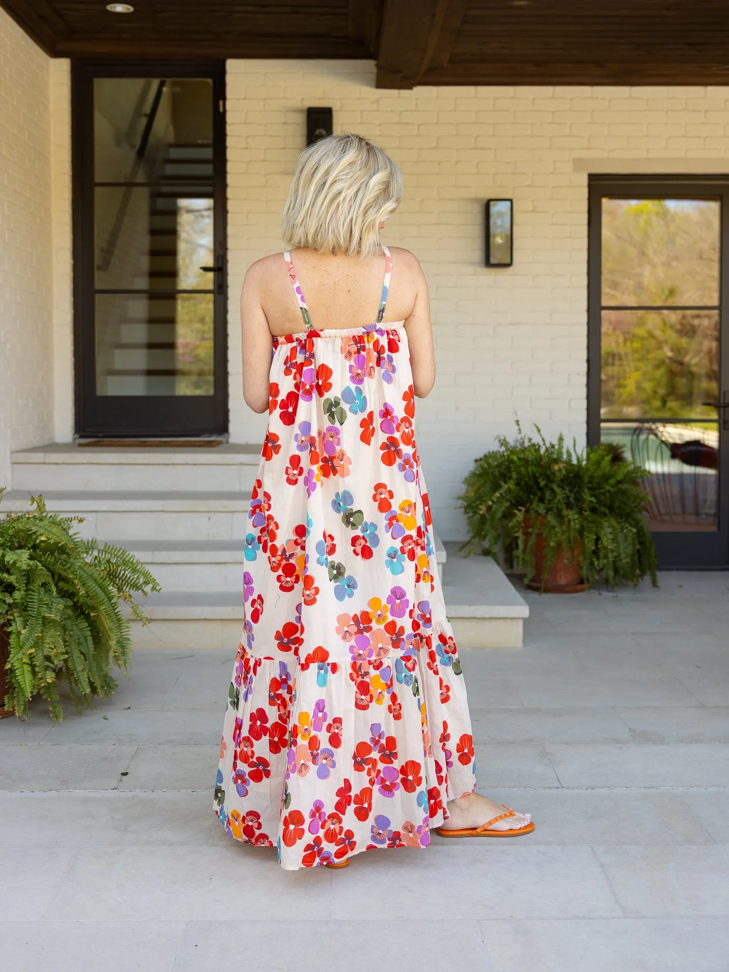 FLOWER PALM DRESS