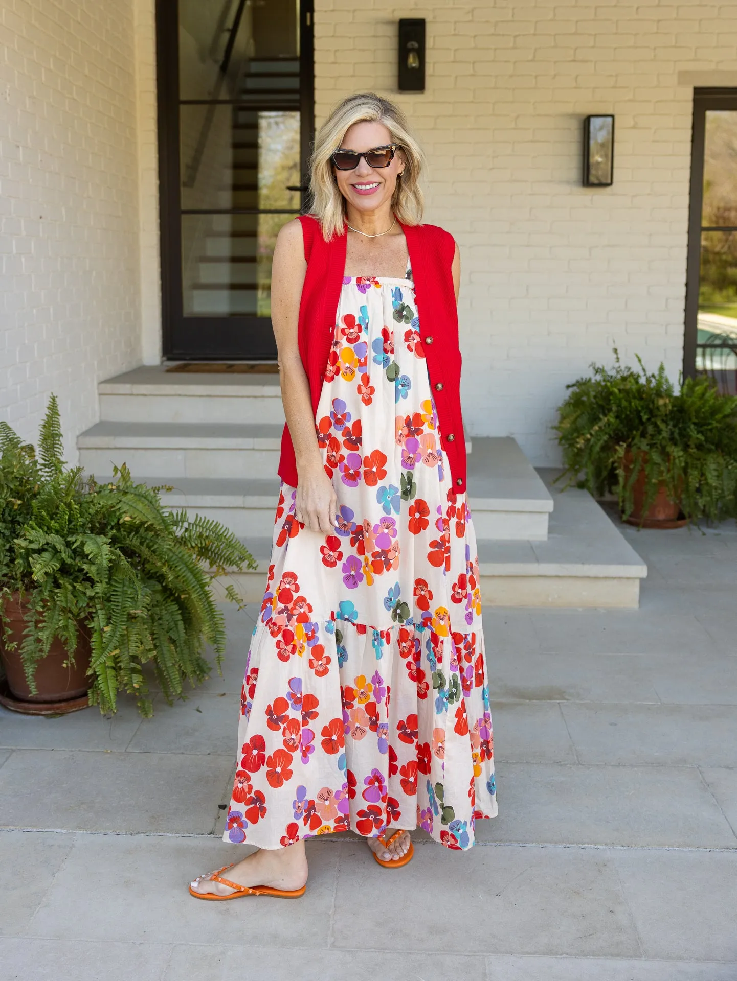 FLOWER PALM DRESS