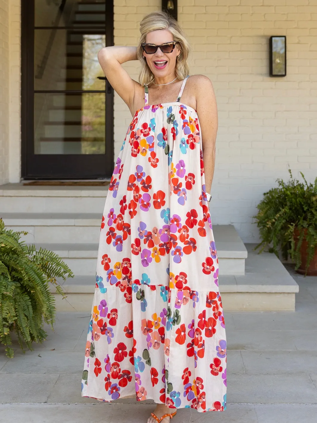 FLOWER PALM DRESS