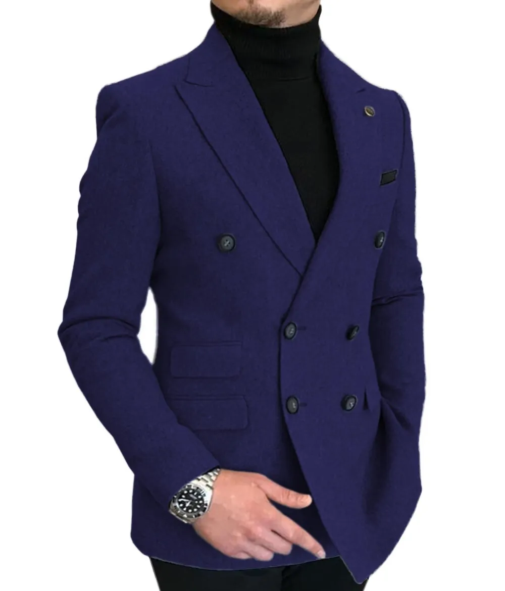 Formal 2022 New Burgundy Red Grey Lapel Tux Men Slim Fit Formal Suits Coat Jacket Custom Made For Wendding Party Woolen cloth