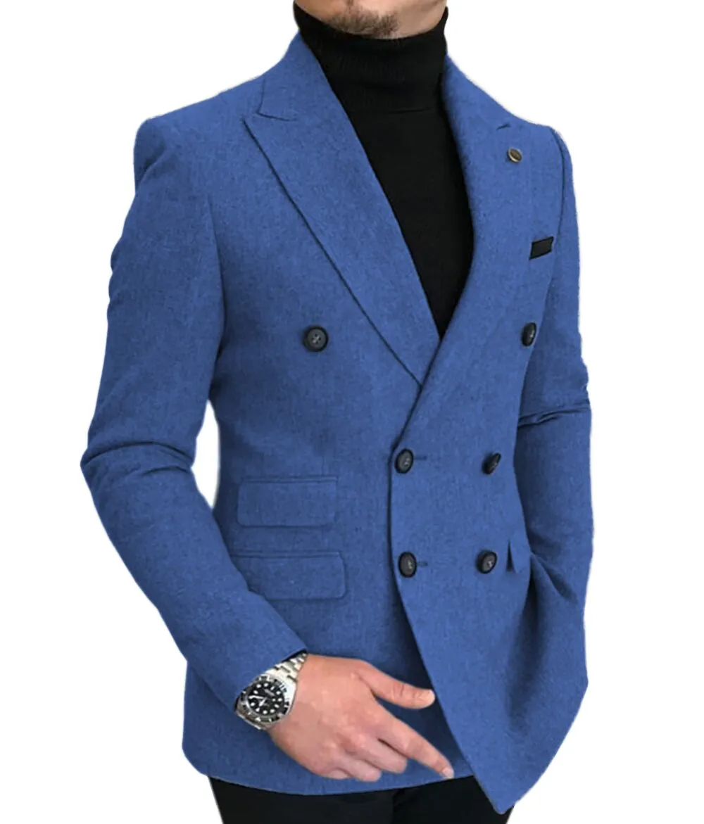 Formal 2022 New Burgundy Red Grey Lapel Tux Men Slim Fit Formal Suits Coat Jacket Custom Made For Wendding Party Woolen cloth