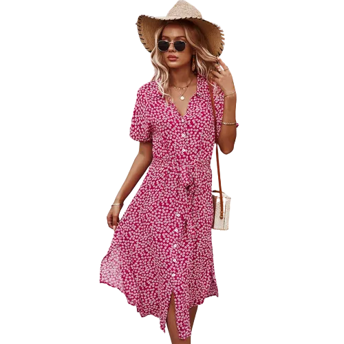Gabriela® | Bohemian dress with floral pattern