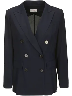Georgette double-breasted jacket