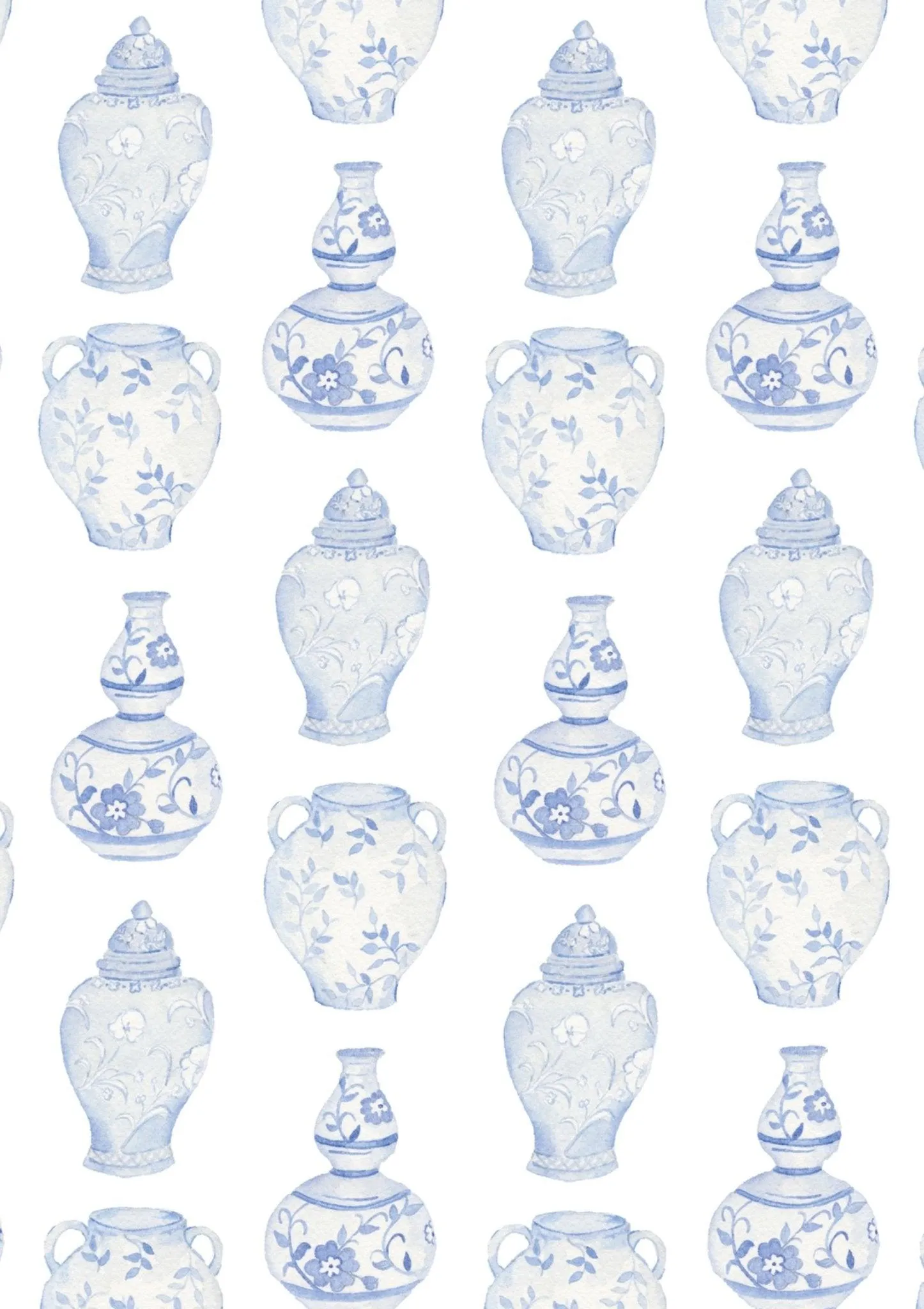 Ginger Jar Watercolor Gift Wrap