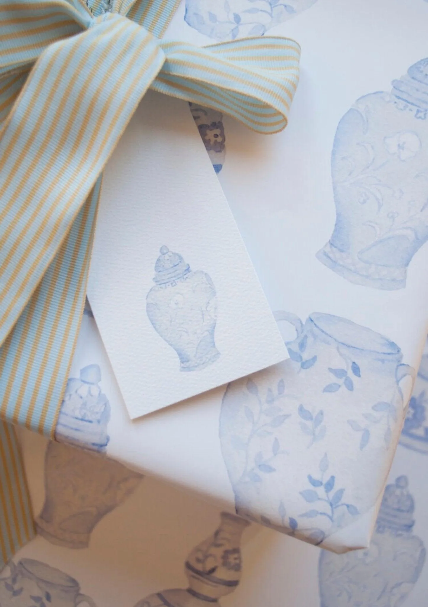 Ginger Jar Watercolor Gift Wrap