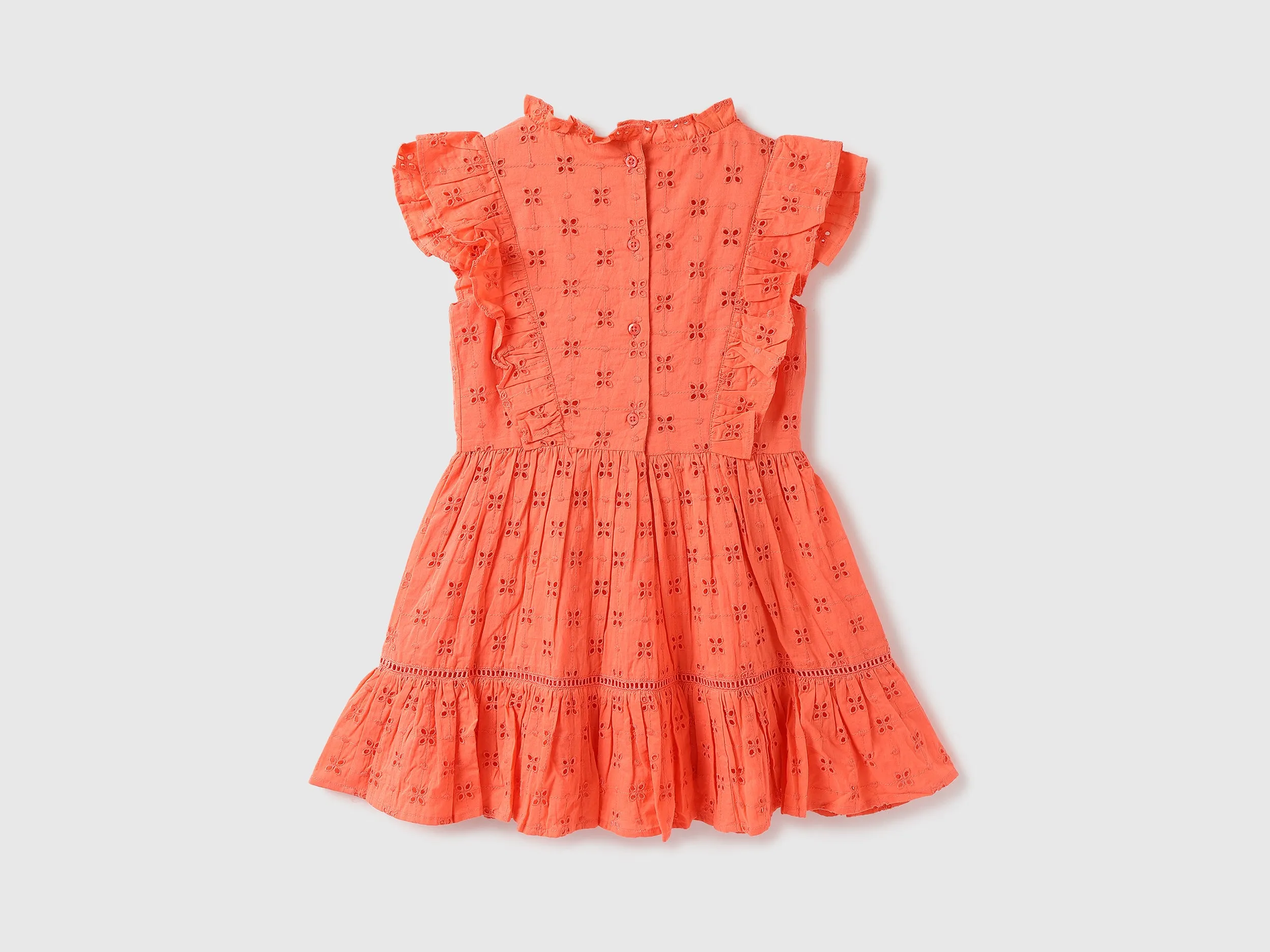 Girls Embroidery Round Neck Dress
