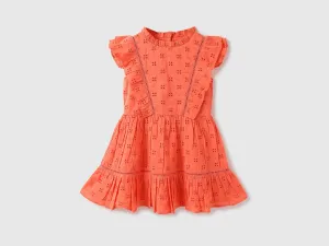 Girls Embroidery Round Neck Dress