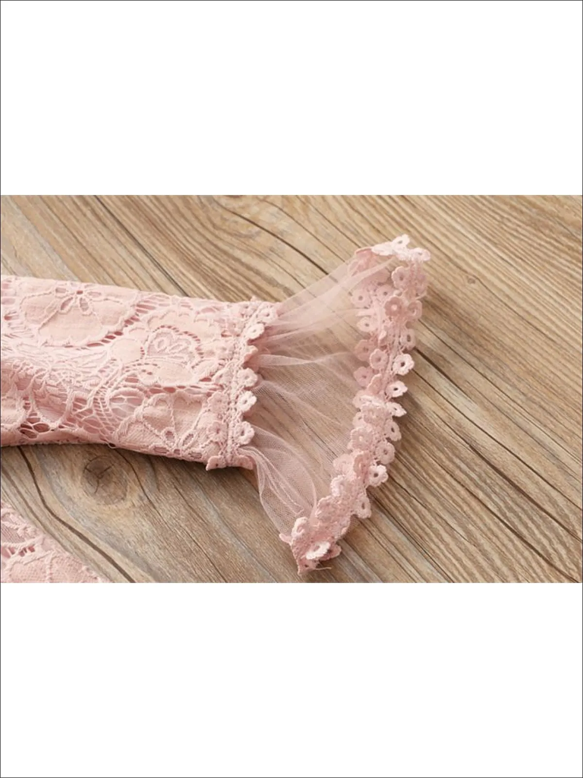 Girls Lacey Bohemian Bell Sleeve Dress